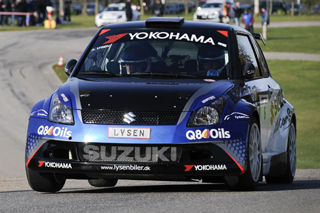 Anders Lysen og John Madsen vandt finalen i Nyborg
(Foto: Rallyfotografen)